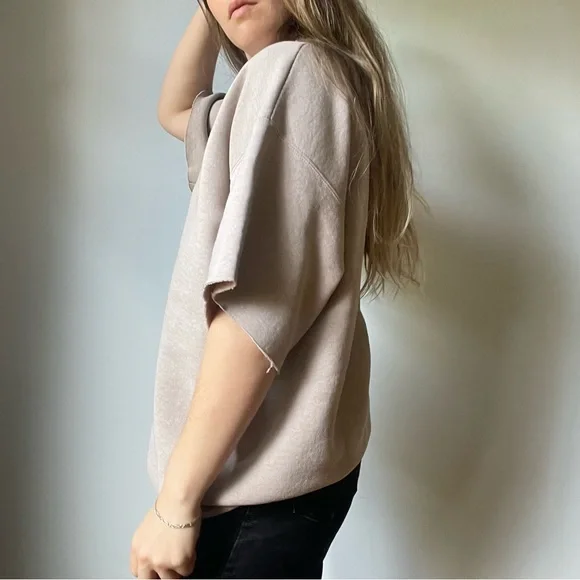 Vintage Life Fitness 80s Era Short Sleeved Crewneck Sweater - Picture 4 of 10